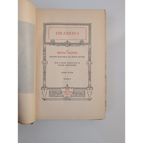 British Orators – World's Great Classics – 1900 Revised 2-Volume Set – HC - Picture 8 of 16